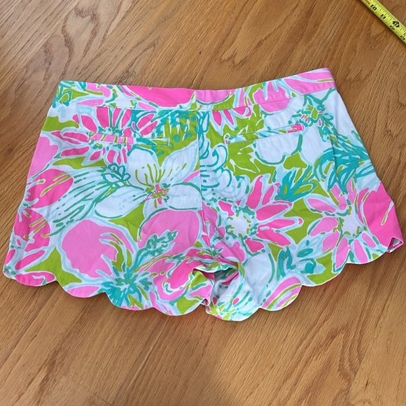 Lilly Pulitzer buttercup short size 10 flamingo pink don’t give a cluck - Picture 4 of 8